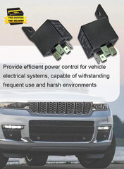 4 Pack Car Relays 12V 40A, 4 Pin Relay Switches Starters Multi-Purpose for Autom