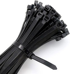 100 BLACK CABLE ZIP TIES Heavy Duty UV Resistant UL 4 6 8 10 12 15 18 24″ & 36″