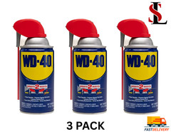 Multi Purpose Original WD-40 Formula 8oz Lubricant Spray 3-PACK w/. Smart Straw
