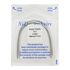 Orthodontic Arch Wires Round Rectangular Form Elastic Niti 12 16 18 1616 Natural