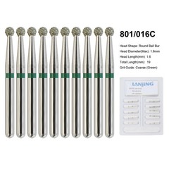 Wave Dental Carbide Bur FG Diamond Burs Football Pear Round End Taper High Speed