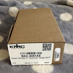 KMC Controls BAC-5051AE BACnet Router IP Dual Ethernet Single MS/TP 24VAC/VDC