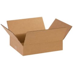 14 x 11 x 3″ Flat Corrugated Boxes, ECT-32 Brown Shipping/Moving Boxes 25/Bundle