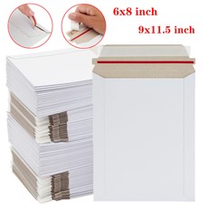 1000PCS Flat Photo Mailers Document CD Cardboard Envelopes Self Adhesive Seal US