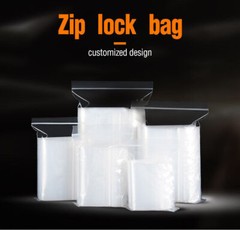Clear Reclosable Seal Bag Plastic Poly Zipper Bags Zipper W/Hang Hole 4Mil THICK