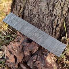 7 MM Hand Forged DAMASCUS STEEL PLATE 10”x 2” Flat Bar Billet Bar