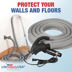 50ft Washable Knitted Hose Sock Cover Replacement for Central Vacuum Cleaner