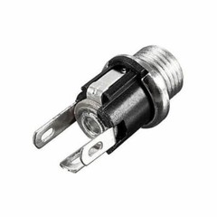 DC Power Supply Metal Jack Socket Female Panel Mount Connector 5.5 x 2.1mm