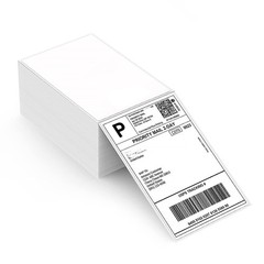 4″ x 6″ Direct Thermal Address Shipping Labels Fanfold Rolls for Zebra & Rollo
