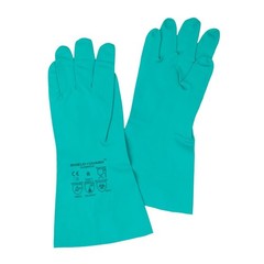 144 Pairs 11 Mil Chemical Resistant Diamond Textured Green Nitrile Gloves Large