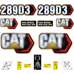 Compatible with 289D3 Decal Kit Skid Steer Stickers – Free Shipping – 3M Vinyl
