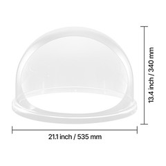 Uimoso Transparent Acrylic Dome Shield for Cotton Candy Machines