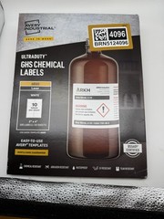 Avery Ultraduty Ghs Chemical Waterproof And Uv Resistant Labels, 2 X 4, White
