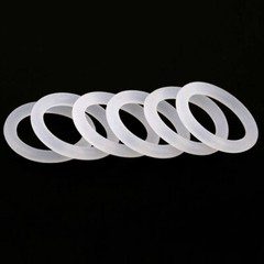 Food Grade O-Ring 5.0 mm Cross Section Clear Silicone Rubber O Rings O.D 17~150m