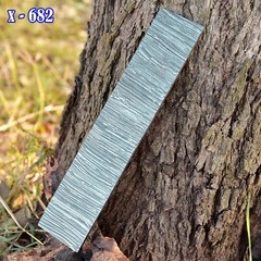 7 MM Hand Forged DAMASCUS STEEL PLATE 10”x 2” Flat Bar Billet Bar