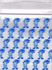 2020 Apple Baggies 100 Mini ZIPPER-SEAL Bags PRINTED Design 2″ X 2″(BOY)