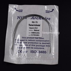 10 Pcs Dental Ortho Niti Thermal Activated Round Natural Arch Wire Form All U/L