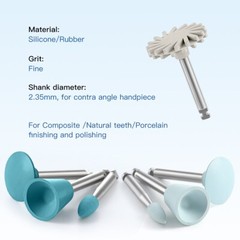 AZDENT Dental Composite Polishing Kit RA 2.35mm Wheel Discs Burs 14pcs/pack