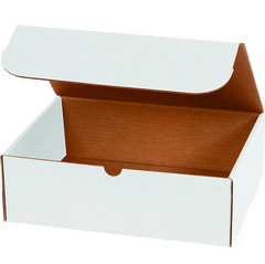 100 – 7 x 4 x 2 White Corrugated Shipping Mailer Packing Box Boxes