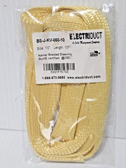 Electriduct KV Braided Sleeving 1/2″ x 10ft RoHS Certiied @250°c