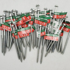 Spax Powerlags Hex Head Zinc Interior Structural Wood Screws 1/4″ x 5″ Total 50