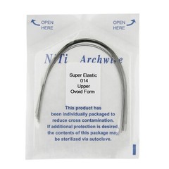 100PCS Dental Orthodontic Arch Wire Niti Super Elastic Round Rectangular Ovoid