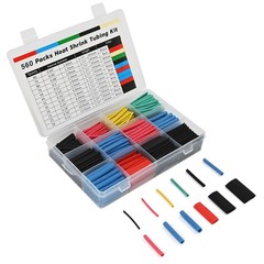 HEAT SHRINK Tubing Sleeve 2:1 Shrinkable Tube Wire Cable Assortment Kit 560PCS