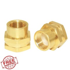 Joywayus Brass Pipe Fitting GHT x NPT Adapter