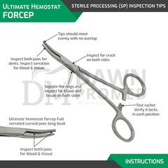 10 Pcs Mosquito Hemostat Locking Forceps 5″ Curved & Straight Surgical German GR
