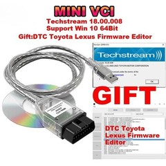Mini Vci For Toyota TIS Techstream V18.00.008 FTDI FT232RL OBD2 Diagnostic Cable