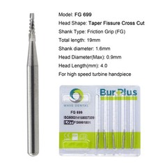 Wave Dental Surgical Burs 25mm Carbide Burs Friction Grip FG 19mm Round Pear 330