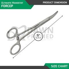 10 Pcs Mosquito Hemostat Locking Forceps 5″ Curved & Straight Surgical German GR