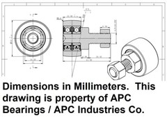 Premium New 80535922 535922 40714 HD Cam Follower Bearing for New Holland Baler