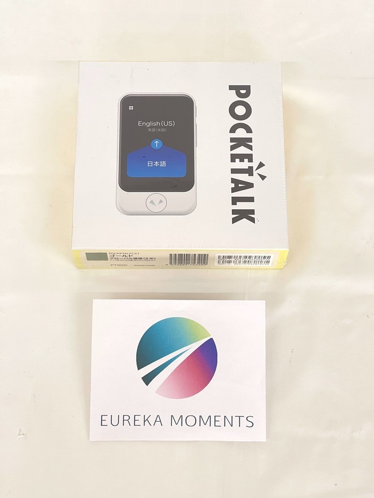 POCKETALK S Gold Translator Device Global Communication 2 Years NEW