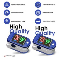 2 PCS USA LED Finger tip Pulse Oximeter Blood Oxygen SpO2 Monitor w/ Batt&Lanyar