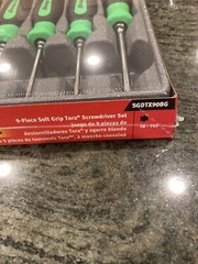 Snap-On sgdtx90bg 9 piece soft grip torx screwdriver set t8-t45 sealed