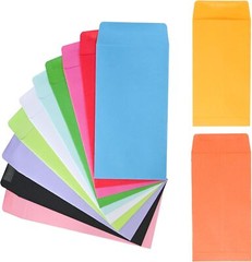 #1 120 Pieces Cash Envelopes 3.5″ x 6.7″ with Gummed Flap Small Parts Envelop…