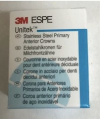 3M ESPE 907033 Unitek Steel Primary Anterior Crowns #3 Upper Right Lateral 5/Pk