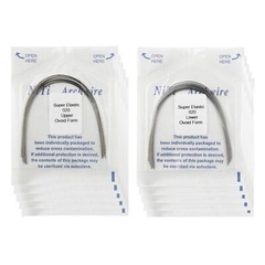 100PCS Dental Orthodontic Arch Wire Niti Super Elastic Round Rectangular Ovoid