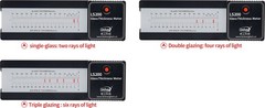 One-Side Measurement Double Glazing Laser Glass Thickness Meter Hollow Glass Thi