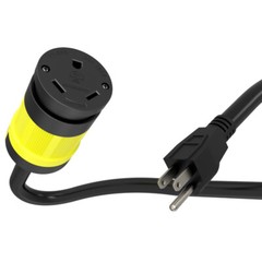 RV Camper Cord Adapter 15A Male to 30A Female 24inch Power Connector 110V 120V