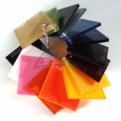 (1) SAMPLE 25 PIECE SET 1/8″x1.5″x1.5″ Colored Acrylic Plastic Plexiglass