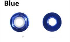 Multicolor Aluminum Hex Flange Lock Nut With Nylon Insert M2 M3 M4 M5 M6 M8