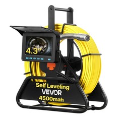 VEVOR Sewer Camera 98ft Drain Inspection, 4.3″ HD Screen (Without self-leveling)