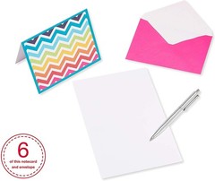 American Greetings 30-Count 5.25 in. x 4 in., blue, orange, yellow, fuschia