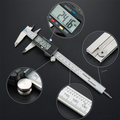 LED Digital Caliper Vernier 6″ 150mm CNC Electronic Micrometer Ruler Gauge Meter
