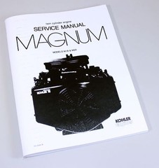 Kohler Magnum M18 M20 Twin Cylinder Gas Engine Service Repair Manual Shop Book