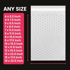 Made in USA All size Available Bubble Out Bags Protective Wrap Bubble Pouches