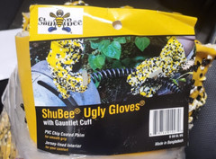 UGLY GLOVES WITH SAFETY CUFF, ONE SIZE FITS MOST PVC CHIP COATED PALM