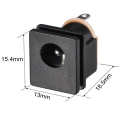 20PCS Power Jack Socket 3 Pin DC-015 0.5A DC30V Female Panel Mount Connector US